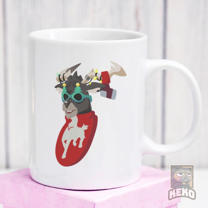 fortnite skin dolph Mug Gelas Keramik Unik