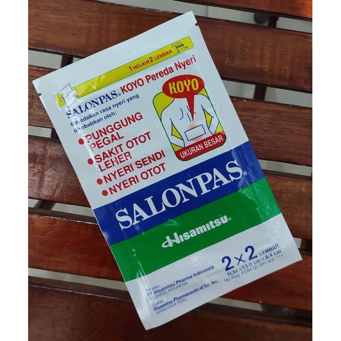 SalonPas Biru Ukuran 2 X 2 / Ukuran 5 X 2 / Pereda Nyeri / Sakit Punggung