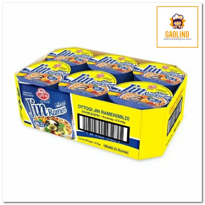 

Ottogi Jin ramen Cup (tidak pedas) 65g6pcs