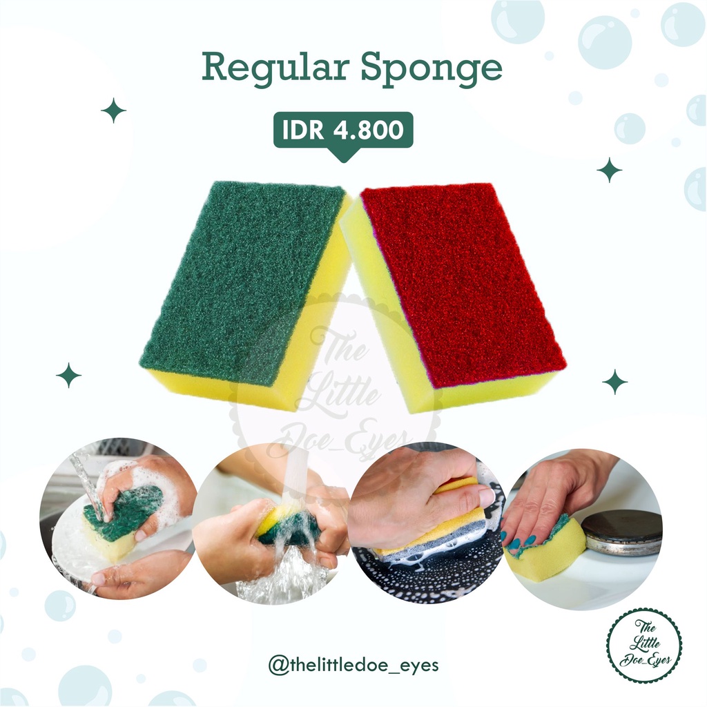 Kitchen Cleaning Tools  (Sponge/ Sabut Kawat/ Sabut Nylon, Magic Sponge Pembersih piring/ wajan)