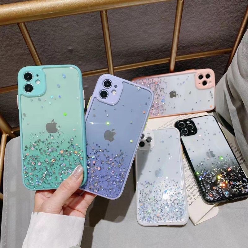 Iphone 13 Pro Max 13 Pro 13 13 Mini Iphone 12 Mini 12 / 12 Pro / 12 Pro Max Soft Case Dove Glitter Bling Star Light Candy Macaron Matte