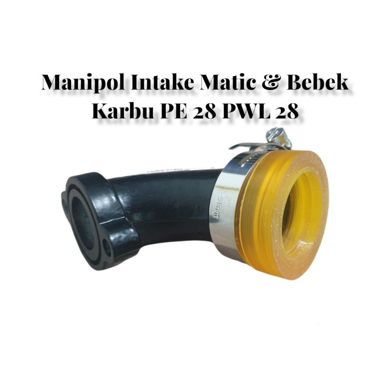 intake manipol bebek miring Murah pnp karbu pwk pwl pe king dll ukuran pe 24 26 28 30 manipol manifold intake karet teflon karburator motor bebek PE 24 26 28 30