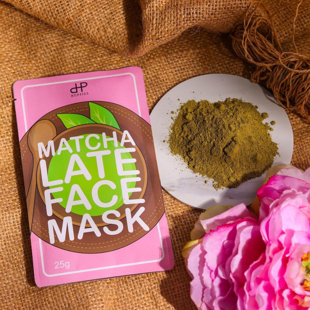 [HUPPIES.ID] MATCHA LATTE FACE MASK - BPOM / CLAY MASK / ZIP LOCK