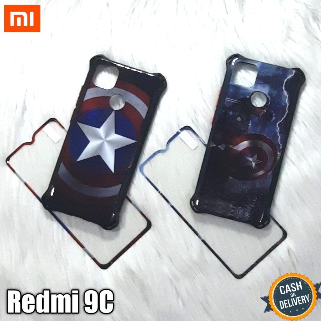 Softcase 360 Avenger + Tempered Glass For Xiaomi Redmi 9C