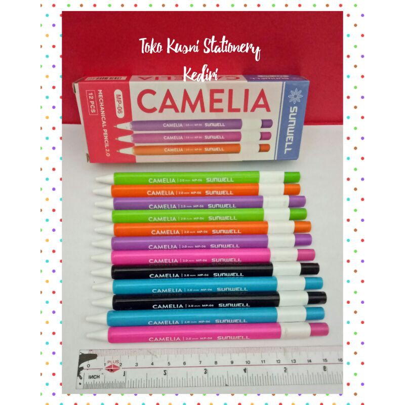 

PENSIL MEKANIK 2.0 PENSIL CETEKAN SUNWELL CAMELIA MP 06
