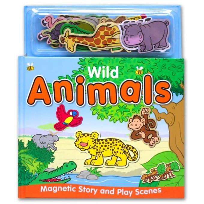 Wild Animals Magnetic Story And Play Scene Book
