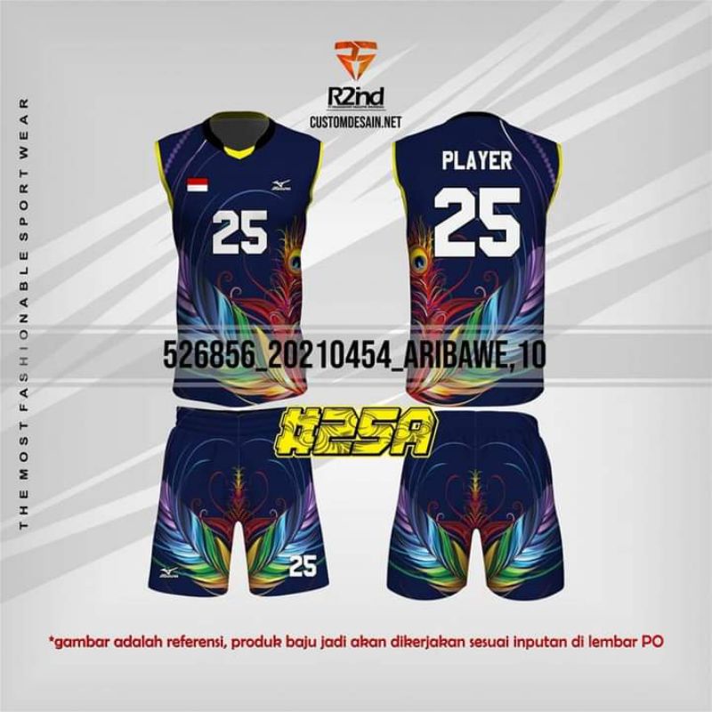 baju jersey voli printing original regarsport