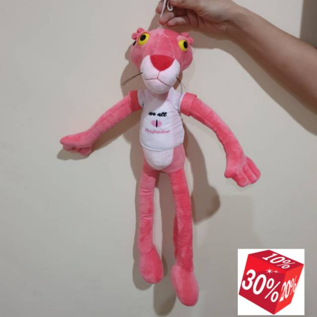 pink panther plush miniso