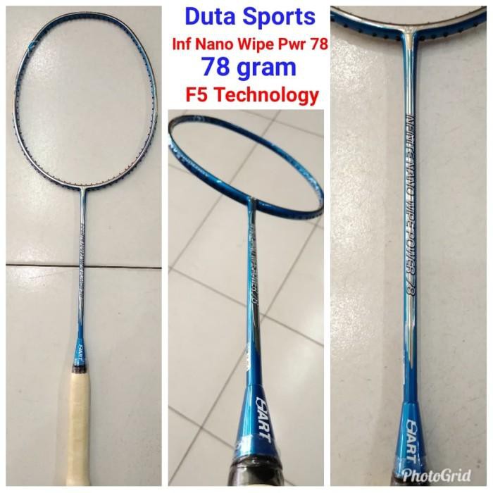 mantul habis badminton Raket badminton Hart Infinite Nano Wipe Poeer 78 ( Biru )