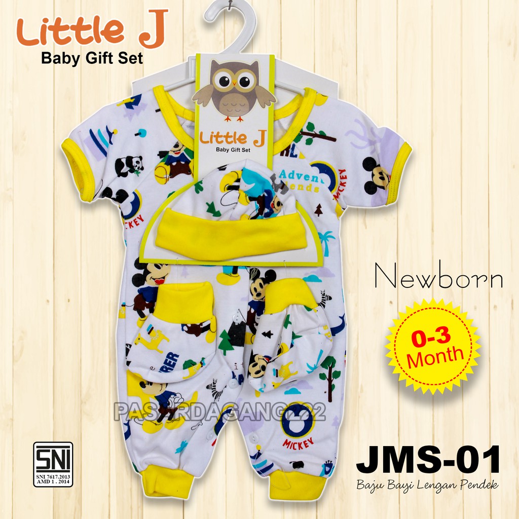 BAJU BAYI JUMSUIT LENGAN PENDEK SET JMS1