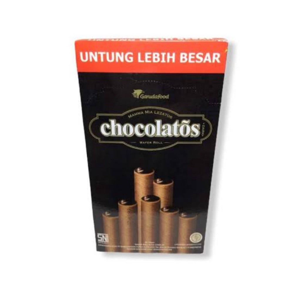 

CHOCOLATOS WAFER ROLL DARK CHOCOLATE 1 BOX ISI 24 pcs
