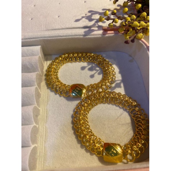 gelang lapis emas 999