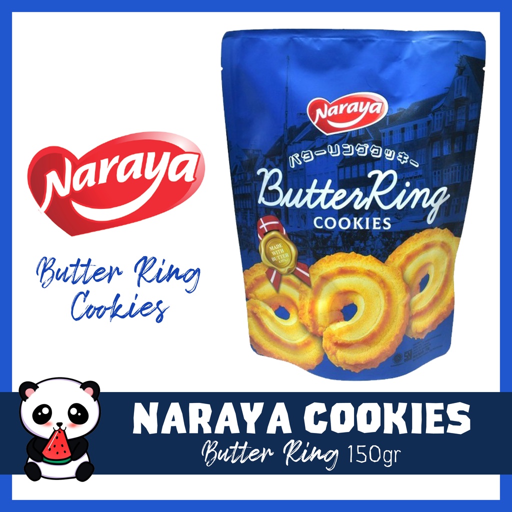 

NARAYA butter ring cookies 150gr kue mentega cemilan manis gurih enak