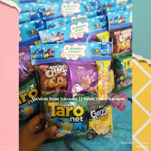 Snack ultah / Paket Snack Ultah / Bingkisan Ulang Tahun / Souvenir Snack Murah / Paket Ultah