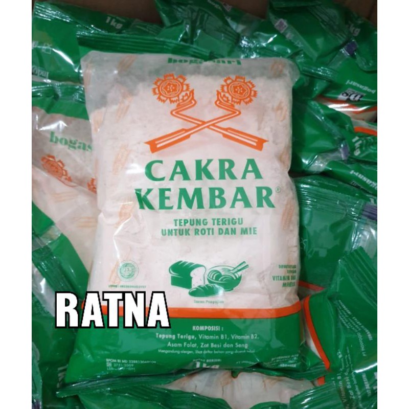 

CAKRA KEMBAR TEPUNG TERIGU Untuk Roti dan Mie BOGASARI 1kg