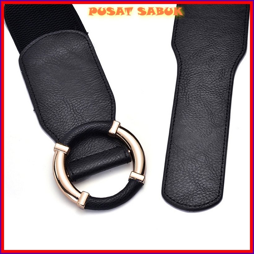 Belt Gesper Sabuk Wanita Obi Besar Karet Women Ikat Pinggang Fashion Elastis Korea Cewek Cantik Oby Jumbo Hitam Kekinian Mewah Impor Murah Grosir Corset Gasper Pesta Korset Ekslusif Gratis Ongkir Cod Jakarta Surabaya