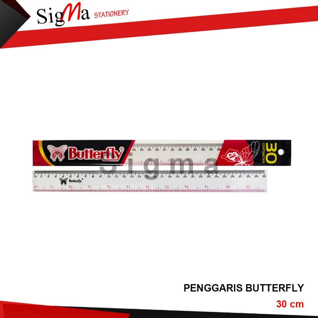 

Penggaris Plastik BUTTERFLY 30 cm (Pcs)