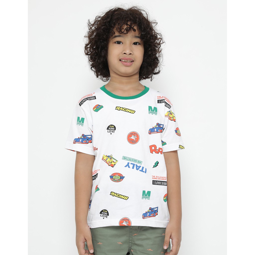 Matahari Little M T Shirt Fullprint Car Racing Anak Laki Matahari Little M T Shirt Fullprint Car Racing Anak Laki