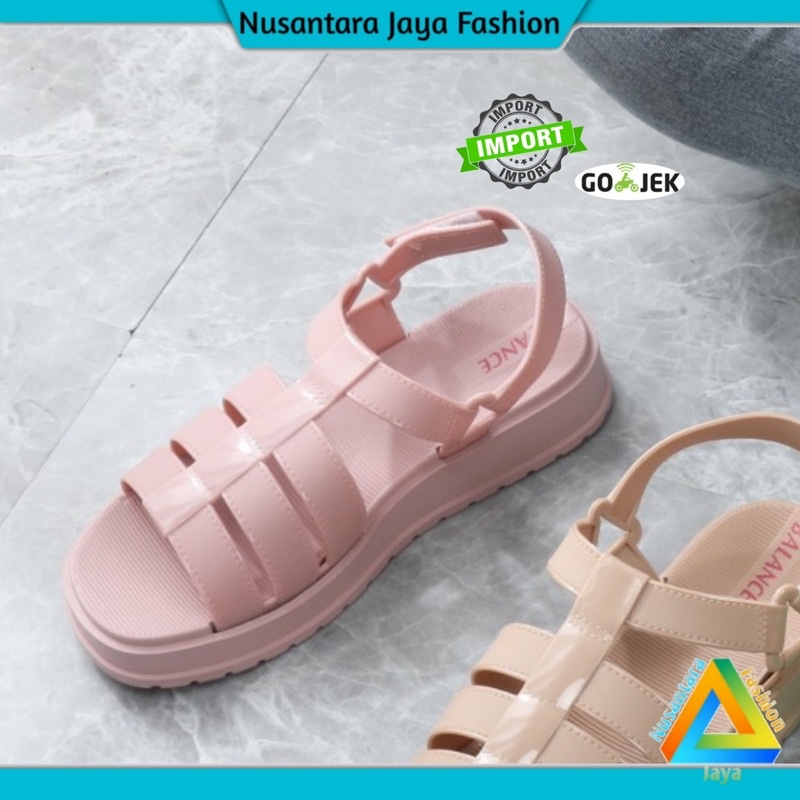 Sandal Gunung Wanita PUVI Jelly Velcro Balance 1321-2