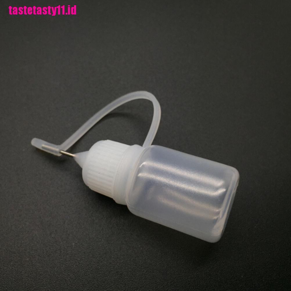 【TTID】5pcs Needle Tip Empty Squeezable Liquid Dropper Bottle Plastic 5ml