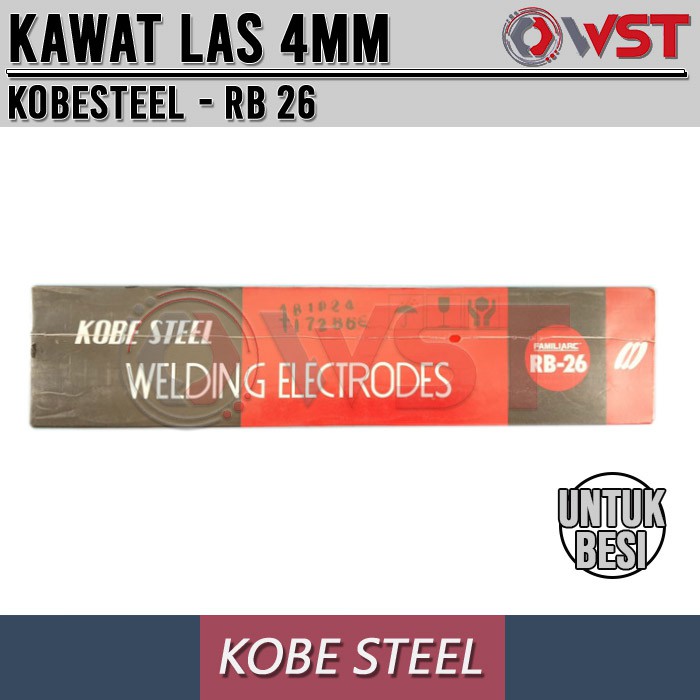 Kawat Las RB26 4mm x 350 mm 5 Kilo Kobe Steel / RB 26 4 mm