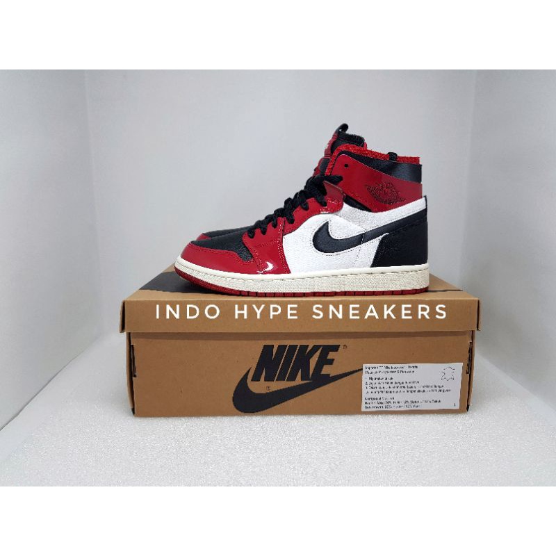 Air Jordan 1 High Zoom CMFT Womens PATENT RED CHICAGO