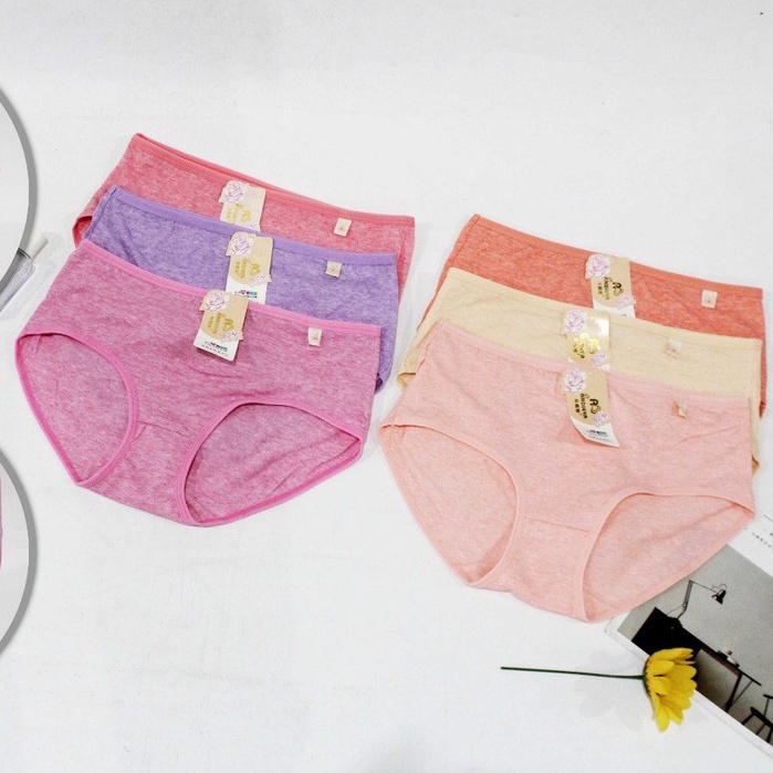 Celana Dalam Wanita Dewasa / CD Perempuan Polos CD Wanita Polos Imut Celana Dalam Fashion Undies Perempuan Katun Cewek Dewasa