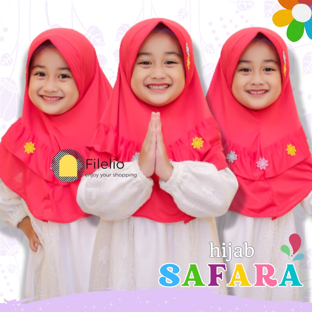 Kerudung Anak TK SAFARA / Jilbab Anak Terbaru / Hijab Anak Murah / Fashion Anak / Kado Ultah