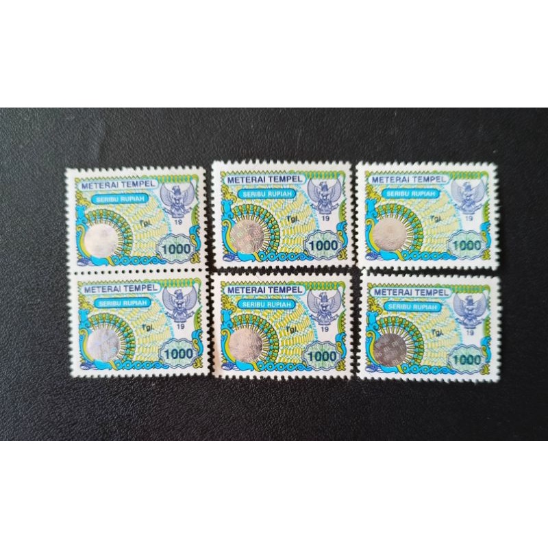 

Meterai/Materai Tempel Rp 1000 (seribu rupiah) tahun 1996-1999