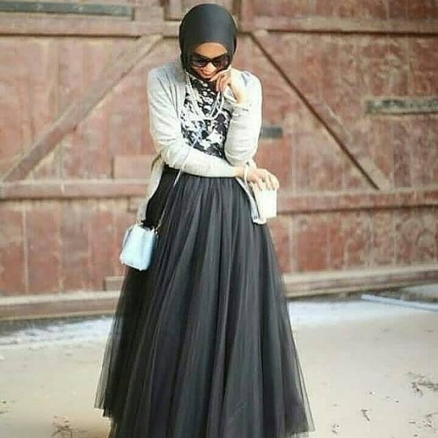 ROK TUTU PANJANG BUAT HIJAB MEKAR