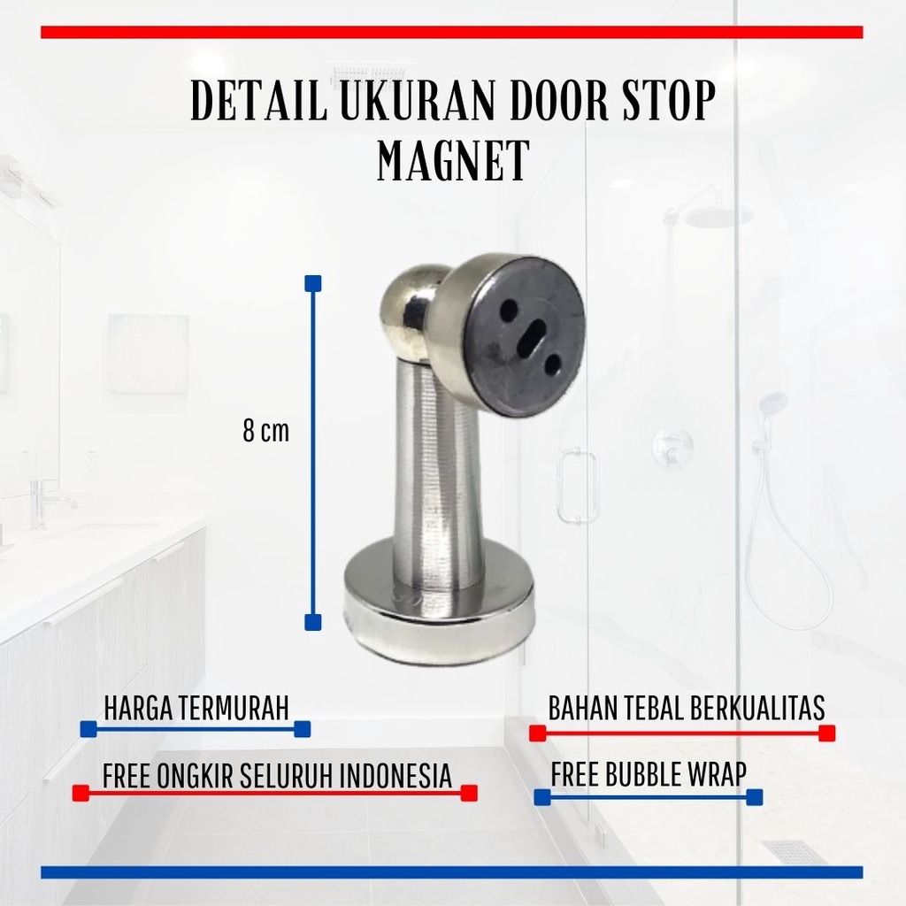 Door Stopper / Penahan Pintu Rumah / Door Stopper / Magnet Stainless