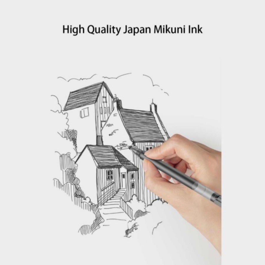 MI GEL PEN 10pcs /Mi High Capacity Gelpen(10-Pack) - Hitam