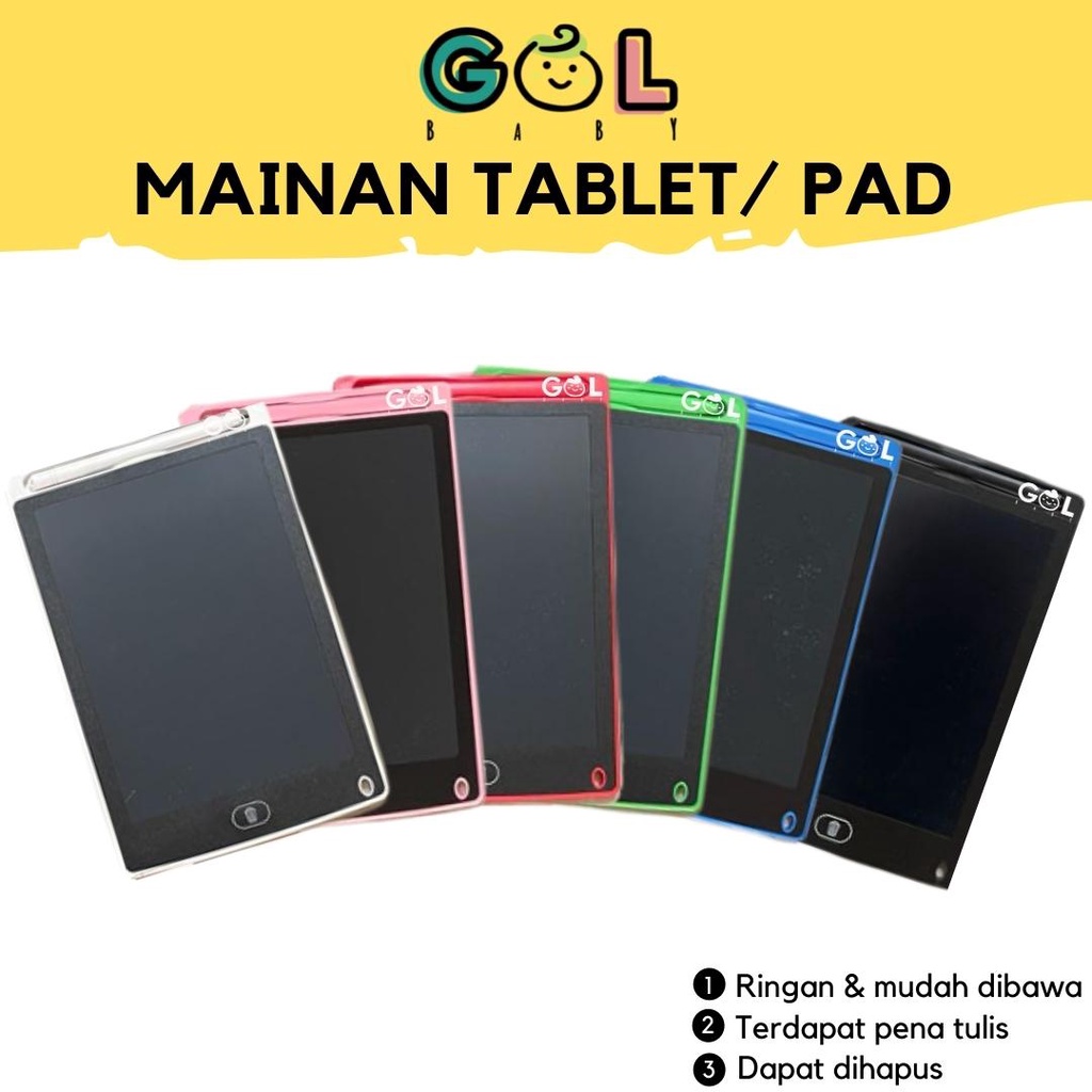 LCD Writing Writting Drawing Tablet Pad Papan Belajar Tulis Gambar Coret Hapus Mainan Edukasi Anak-5