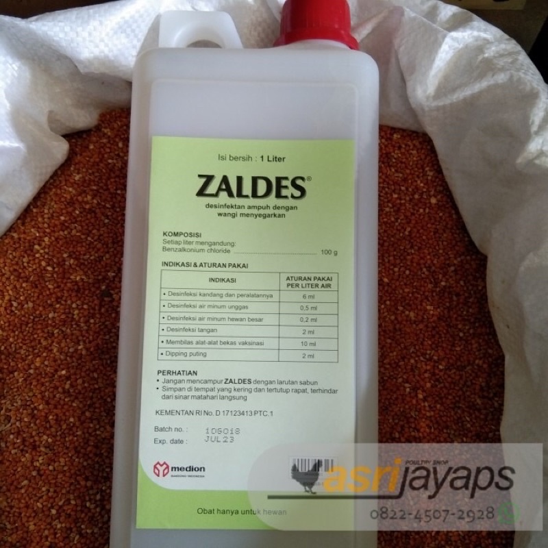 Disinfektan Kandang Zaldes 1 liter Medion