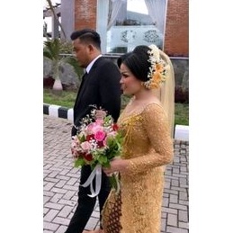 custom order hip length veil warna warni