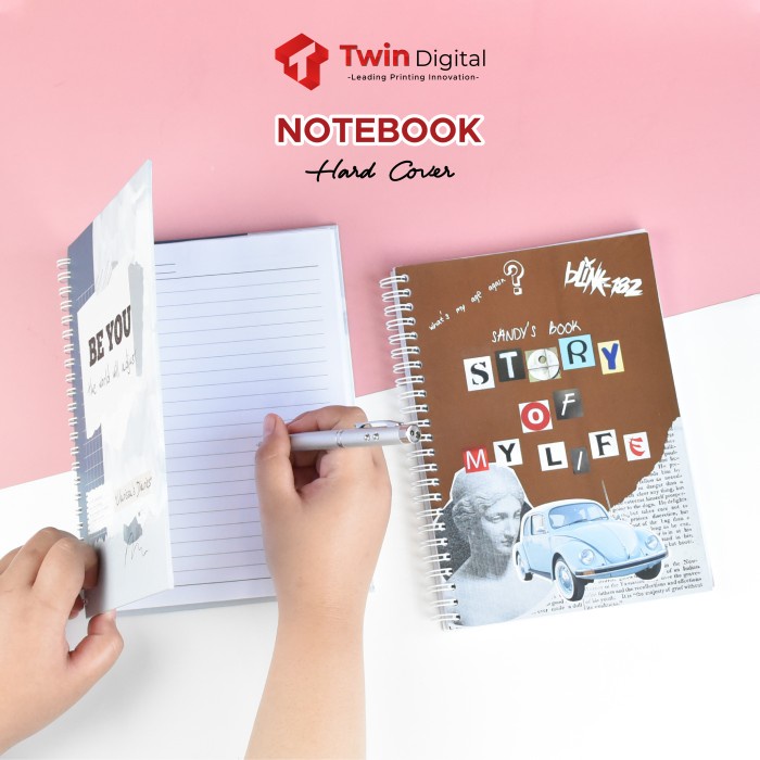 

[RESTOCK] Cetak Notebook Agenda Custom Hardcover - 50 Lembar, Plain