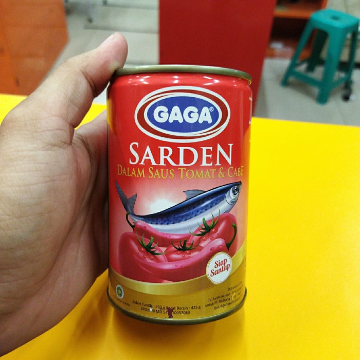 

CAN 425GR - IKAN SARDEN GAGA KALENG SAUS TOMAT CABE CHILI / SARDINES atayatoko