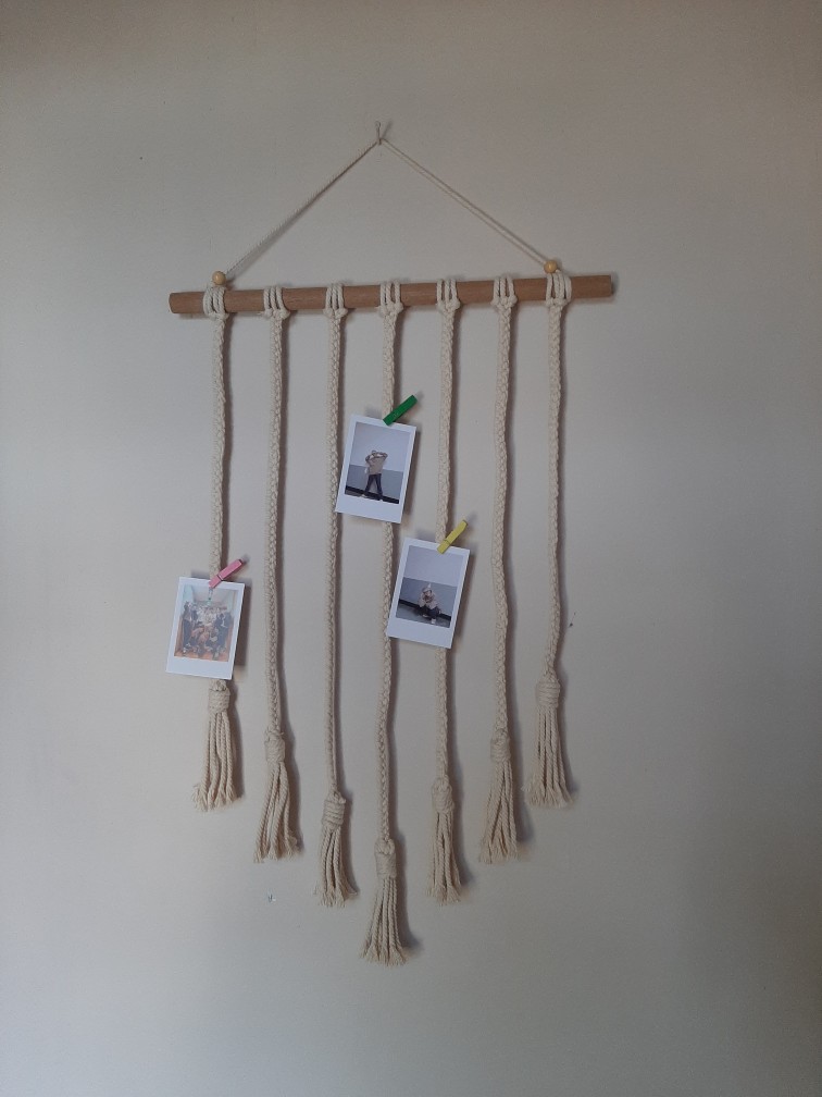Macrame Photo Hanger / Gantungan Foto 90x80cm