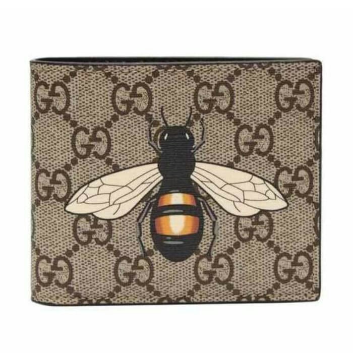 Gucci  GG Supreme Bee print Bifold Wallet
