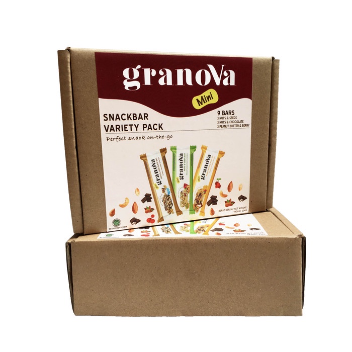 

INSTANT-CAMILAN- PAKET GRANOVA MINI SNACK BAR 26GR ISI 3 RASA (ISI 9 PCS) -CAMILAN-INSTANT.