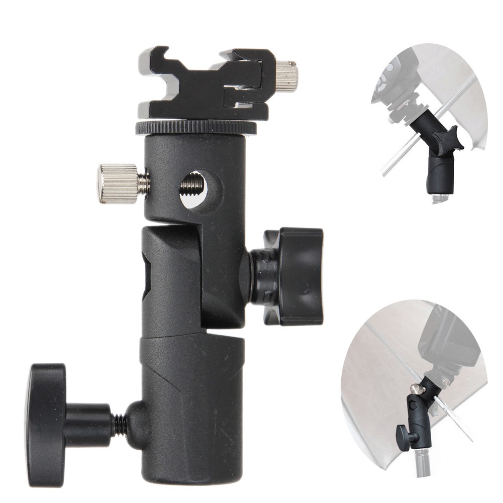 TaffSTUDIO Hot Shoe Swivel Lampu Flash Kamera for Studio Tripod Light Stand - QM3625