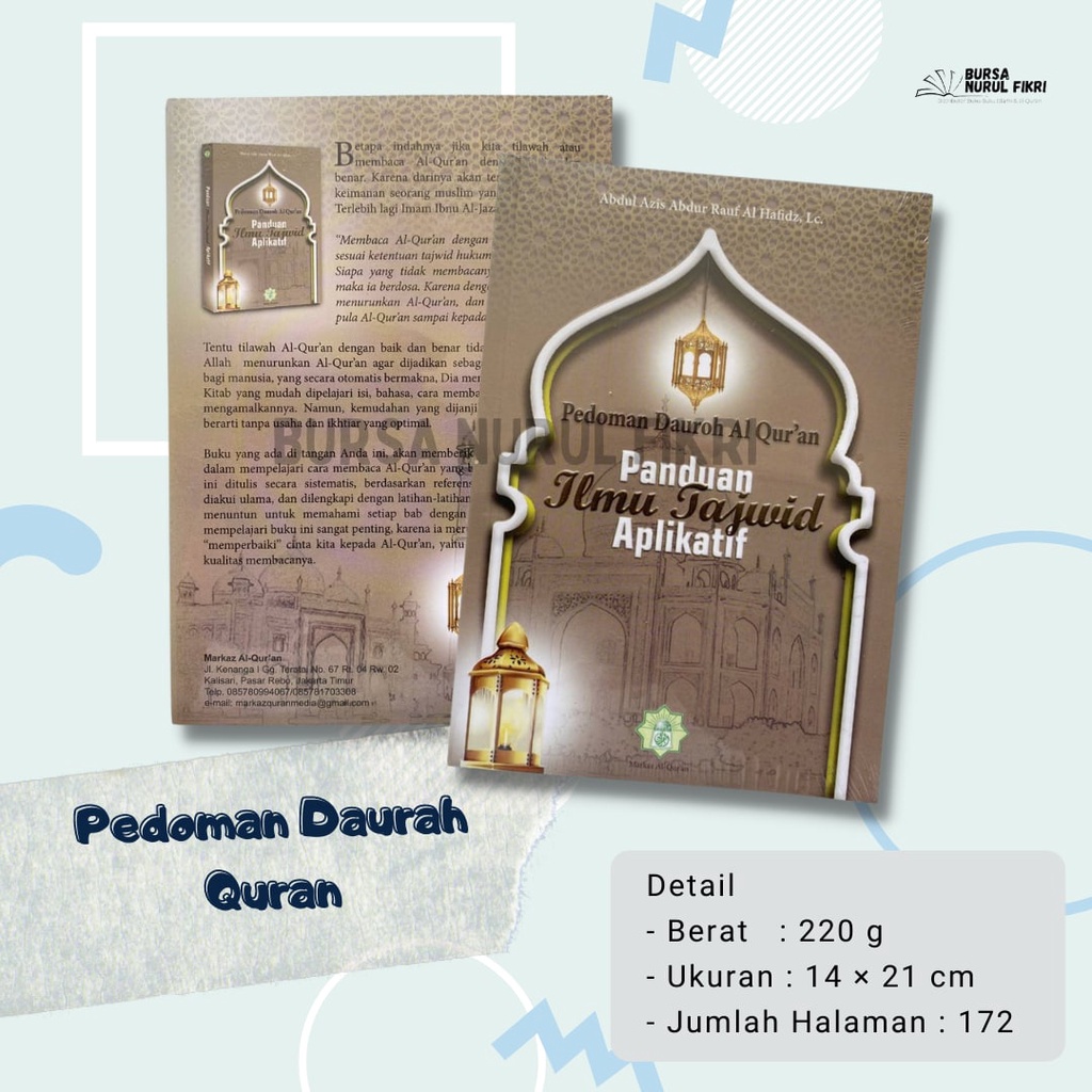Pedoman Daurah Al Quran Panduan Ilmu Tajwid Aplikatif Abdul Aziz Abdur Rauf Original