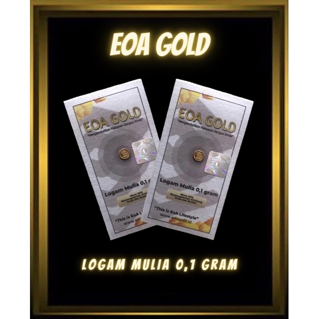 logam mulia eoa gold 0,1 gram emas mini gold baby gold emas milenial