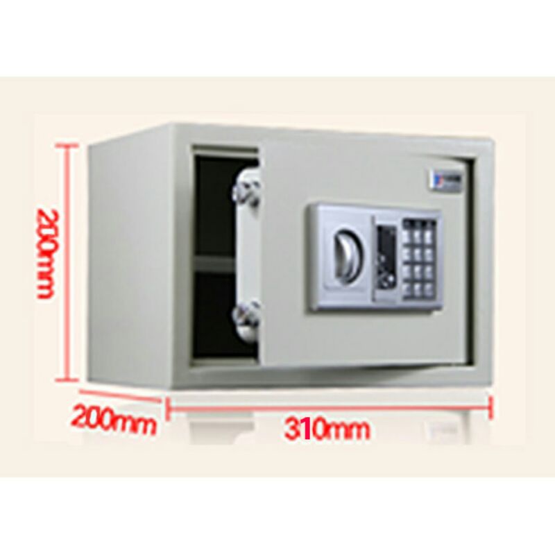 Brankas Mini Electric Password Safe Deposit Box Size MEDIUM - EB20 - Black