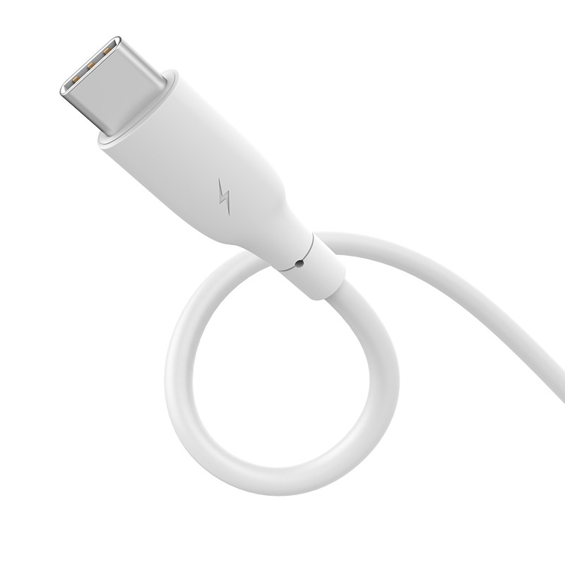 Charger USB Kabel Iphone/Micro/Type-C 2.4A Fast Charging RTC-N08 Putih 100CM RECCI