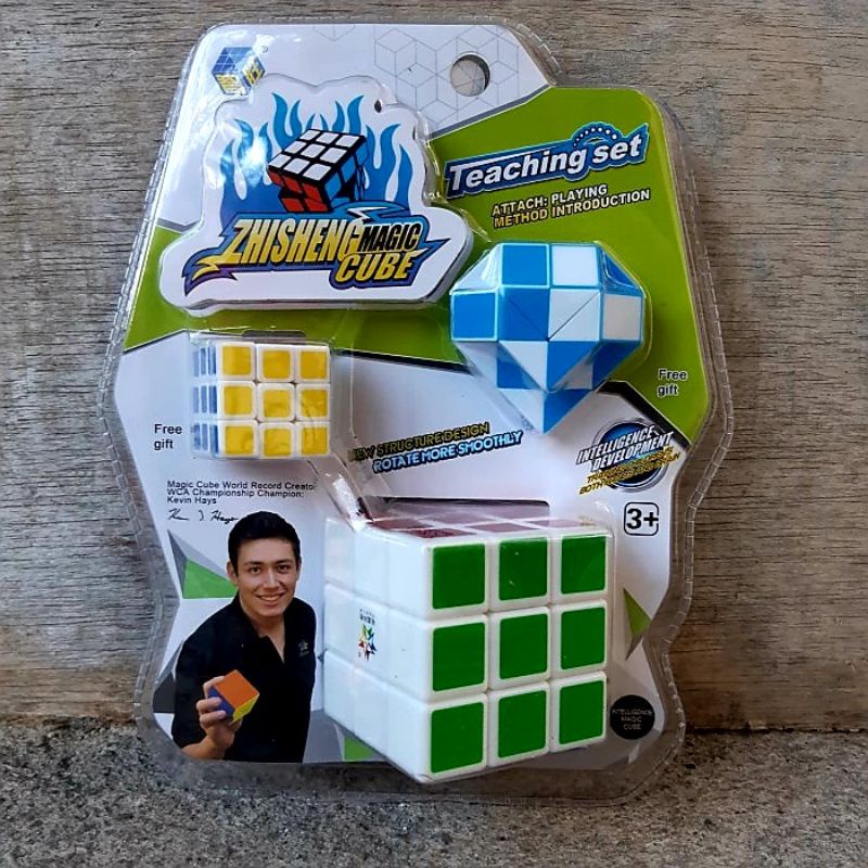 Set Rubik isi 3 Murah - 3x3 Paket Mainan Magic Cube 3x3x3 Anak Laki Perempuan