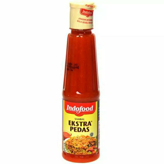 

Saus indofood pedas/ekstra pedas
