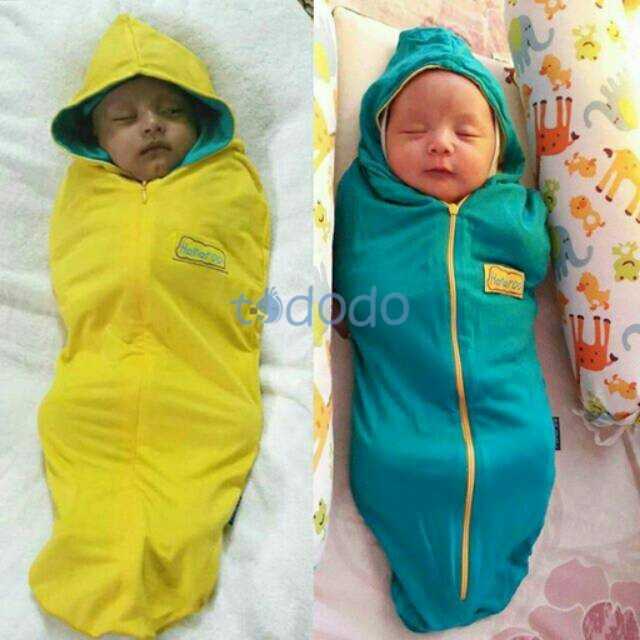 Bedong Instan Bayi Hoodie dan Kerah Hanaroo