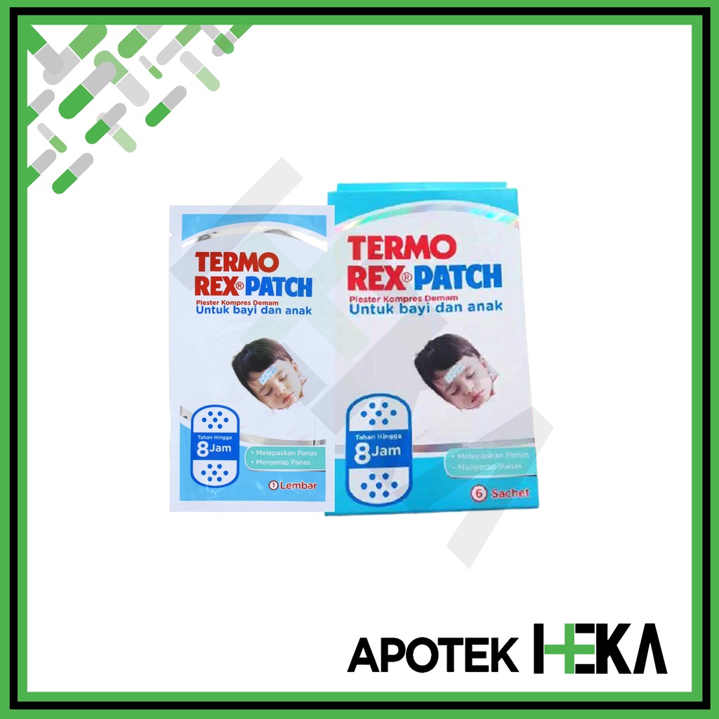 Termorex Patch - Plaster Kompres Demam Anak Box isi 6 Sachet (SEMARANG)