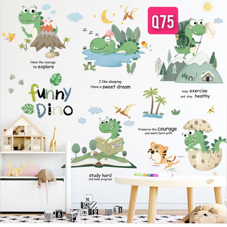 STIKER DINDING KAMAR ANAK WALLSTICKER MODERN Q 70 71 72 73 74 75 FRAME MINIMALIS MODEL PARIS PANTAI